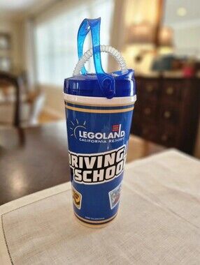 Official Legoland California Souvenir Tumbler Cup 24oz with Lid & Straw 2026